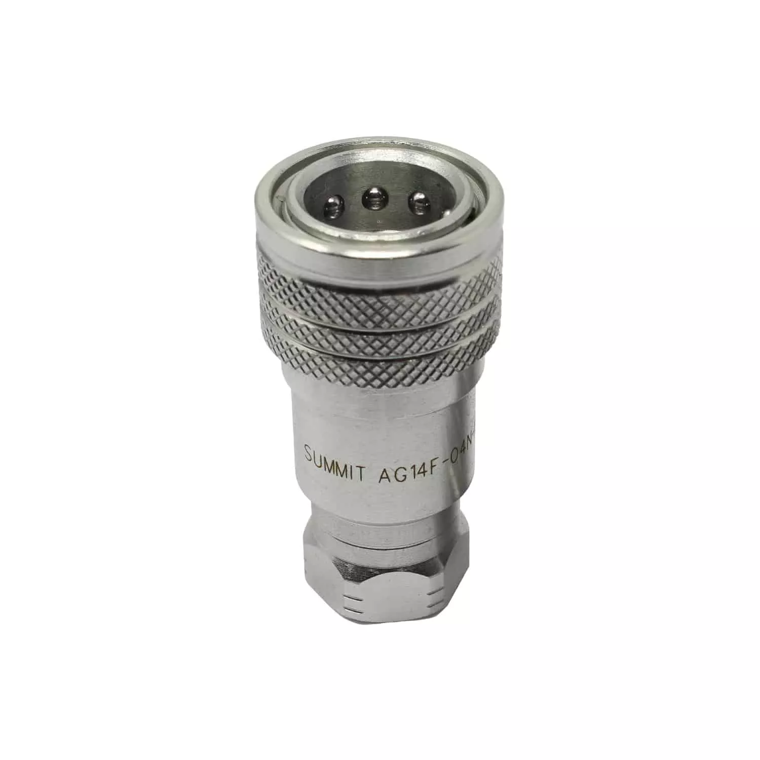 1/4″ Ag, Ball Style, Hydraulic Quick Connect Female Coupler, 1/4″ NPT Thread