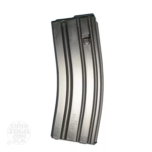 1 - C Products AR-15 .223 Stainless Steel 30rd. Magazine w/ Black Follower