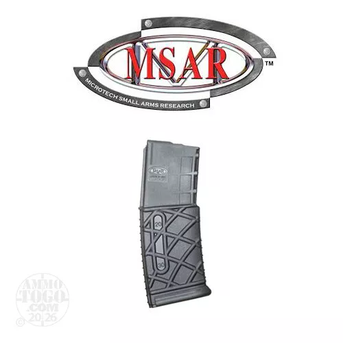 1 – MSAR AR15/STGE4XM17-E4 5.56mm 30rd. Black Polymer Magazine
