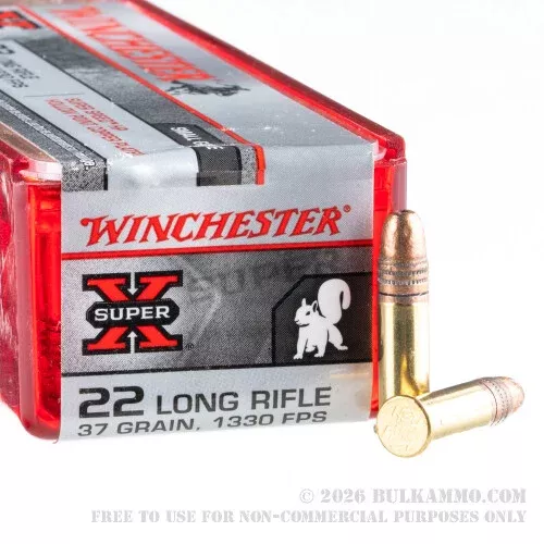 100 Rounds of .22 LR Ammo by Winchester – 37gr CPHP – High Velocity