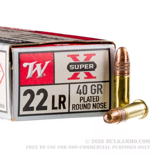 100 Rounds of .22 LR Ammo by Winchester – 40gr CPRN – High Velocity