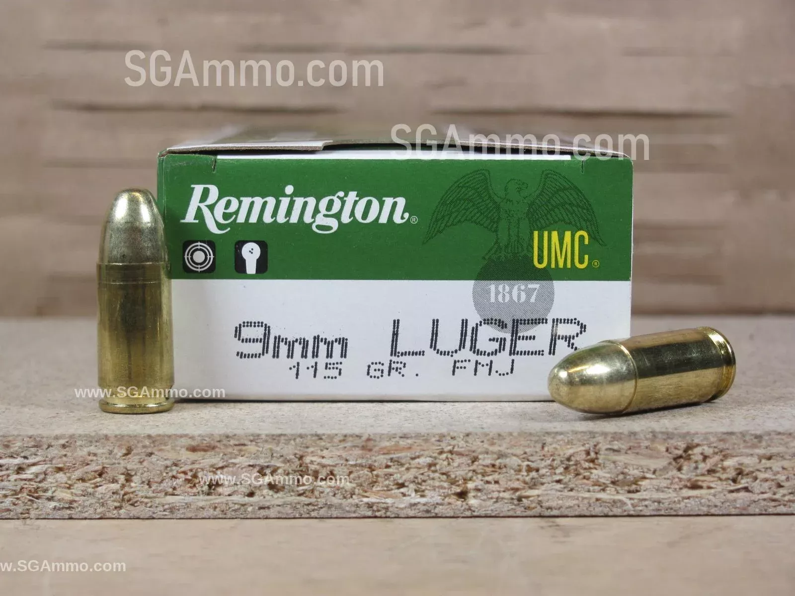 1000 Rounds – 9mm Luger 115 grain FMJ Remington UMC Ammo – L9MM3