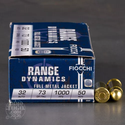 1000rds - 32 ACP Fiocchi 73gr. FMJ Ammo