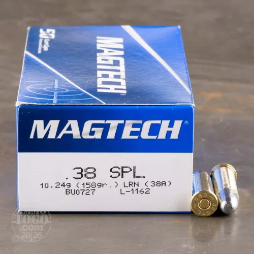1000rds - 38 Special Magtech 158gr. LRN Ammo