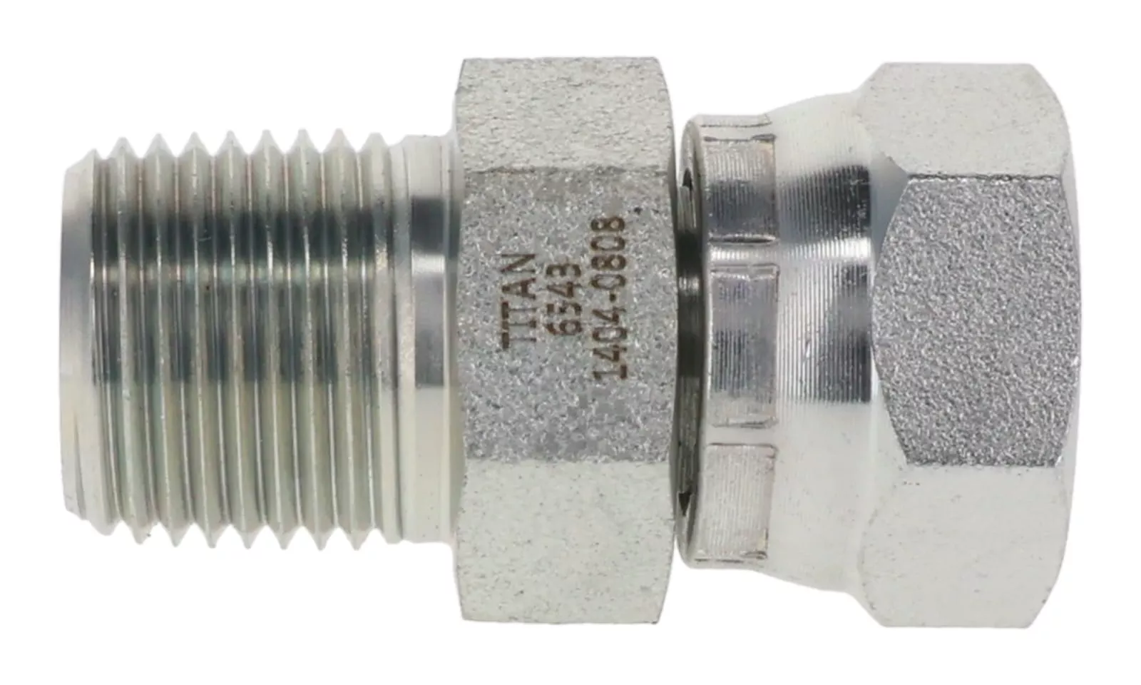 1404-02-02 1/8" NPT Pipe Male x 1/8" NPSM Female Pipe Swivel