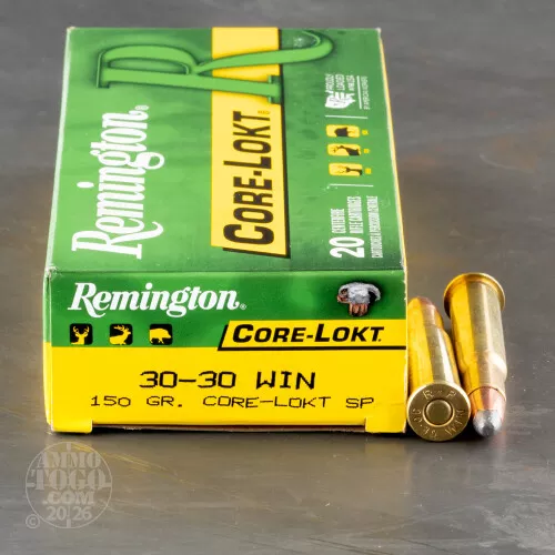 20rds - 30-30 Remington 150gr. Core-Lokt Soft Point Ammo