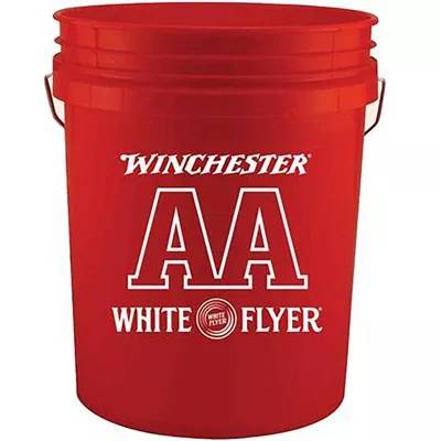 AA WHITE FLYER 5-GALLON RANGE BUCKET RED
