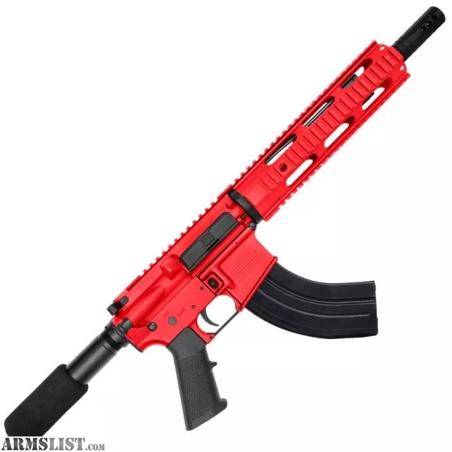 AR-15 7.62X39 Pistol 10.5" Barrel Quad Rail Handguard-Red from ABC RIFLE COMPANY near Las Vegas, NV