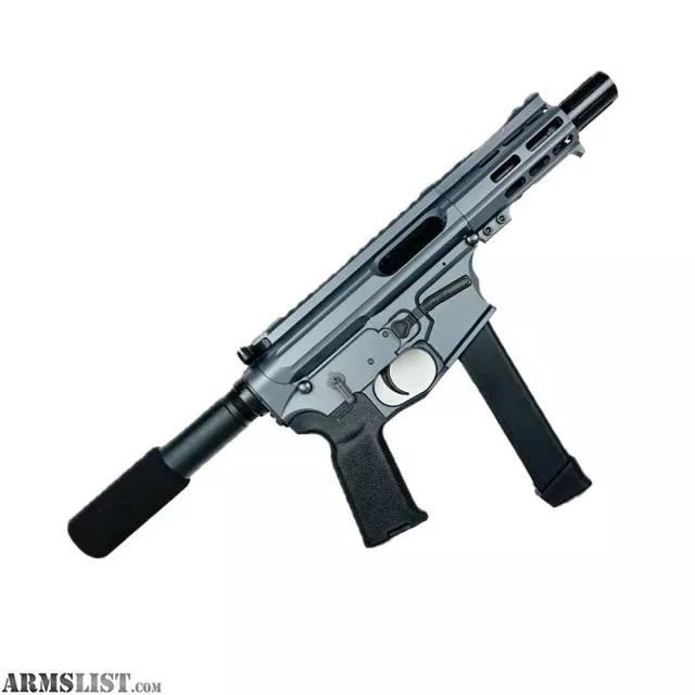 AR .40 S&W Pistol 4" Barrel Custom 4" MLOK Handguard-Sniper Grey from ABC RIFLE COMPANY near Las Vegas, NV