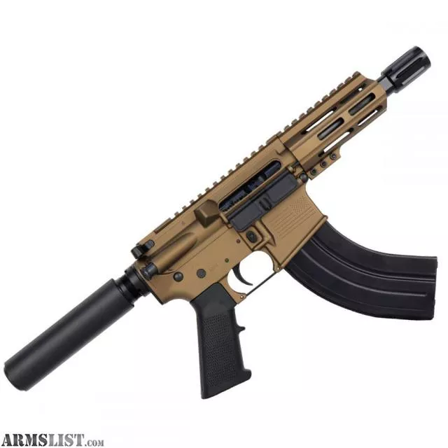 AR15 Micro 7.62x39 Pistol 5" Barrel 4" M-Lok Handguard - Bronze from ABC RIFLE COMPANY near Las Vegas, NV