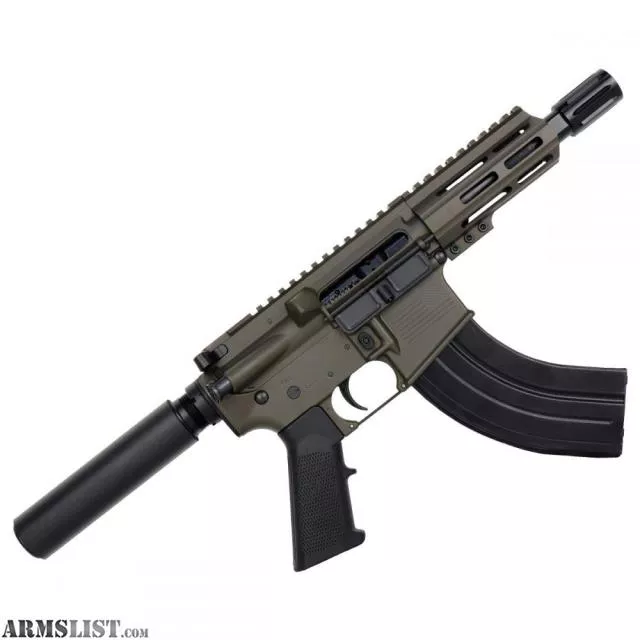 AR15 Micro 7.62x39 Pistol 5" Barrel 4" M-Lok Handguard - ODG from ABC RIFLE COMPANY near Las Vegas, NV