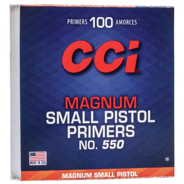 CCI Primers No. 550 Small Magnum Pistol (box 100)
