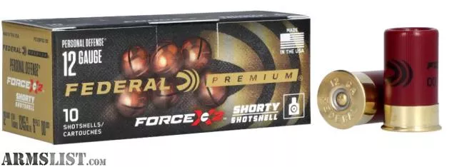 Federal Premium Force X2 12 Gauge 1.75" 00 Buck 6 Pellets 10 Rd Box from KAG Arms near Littleton, Massachusetts, USA