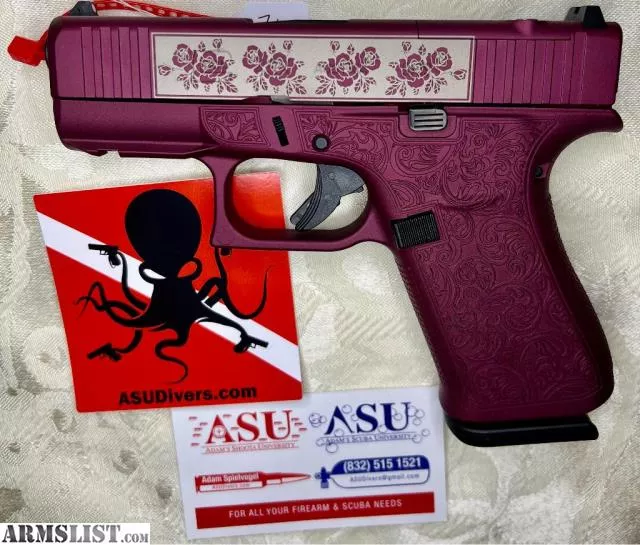 Glock G43X MOS Black Cherry Engraved 9mm - Conroe, TX from Adam’s Shoota University near Conroe, Houston, TX