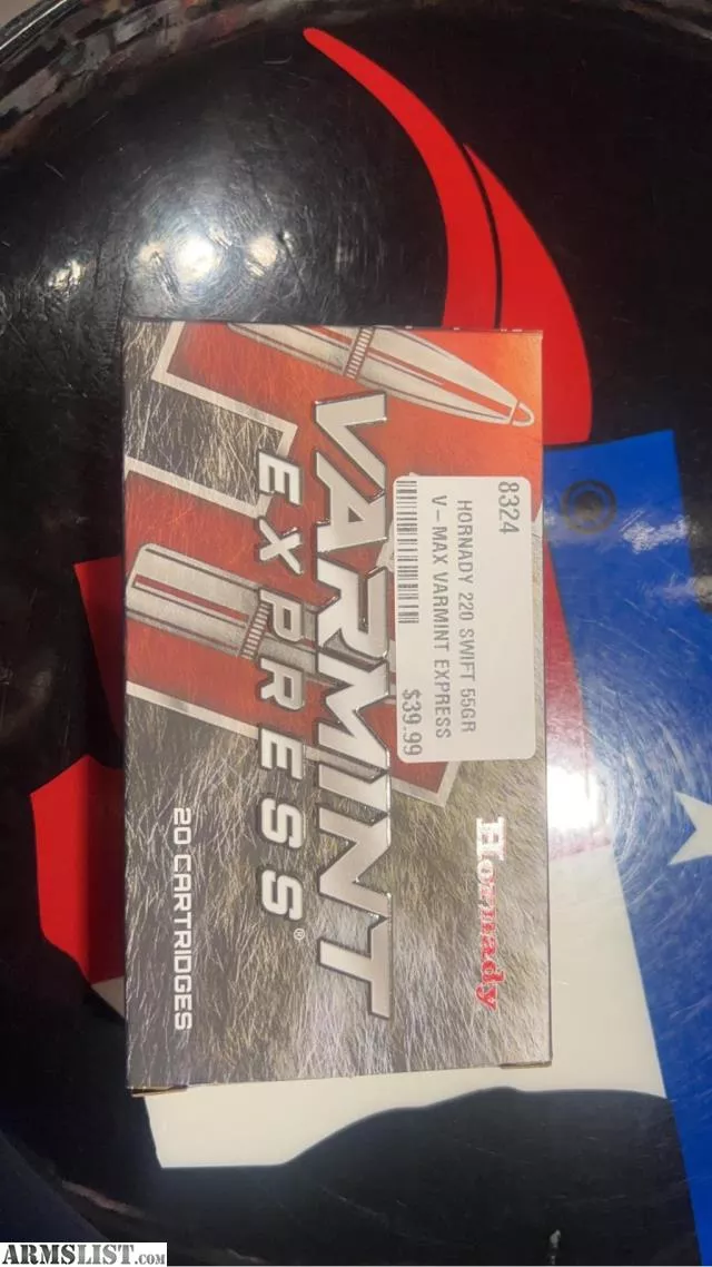 HORNADY 220 SWIFT 55GR V-MAX VARMIT EXPRESS from Southern Variety Guns & Ammo Shooting Range near Biscoe, North Carolina, USA