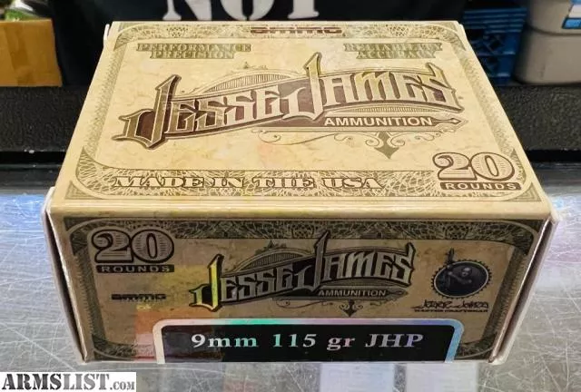 Jesse James 9mm JHP 20 rnds from MMP Guns/Mo Money Pawn Shop near Phoenix, AZ
