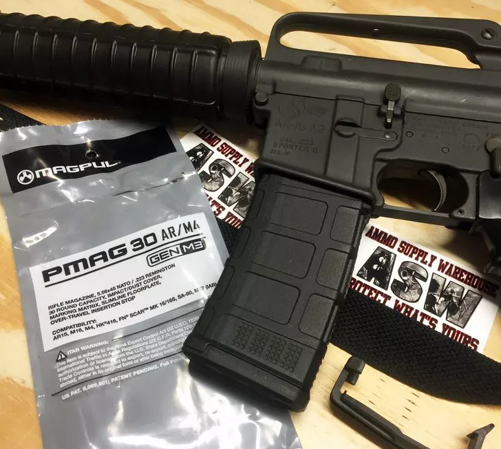Magpul AR15 M4 Magazine NO WINDOW M3 MAG557 30 rnd. - Black