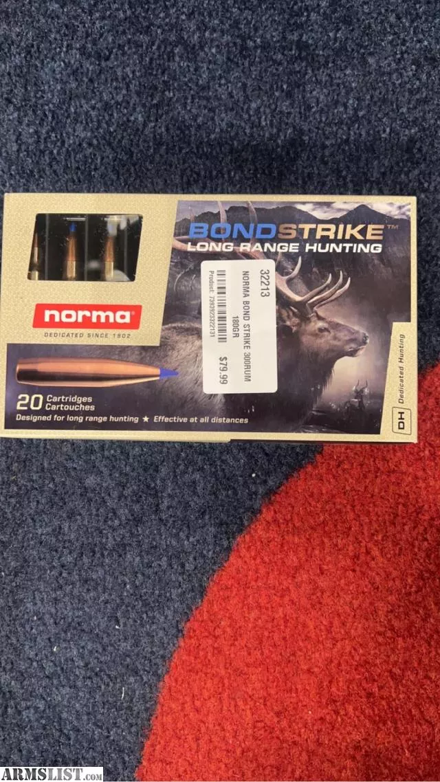 NORMA BOND STRIKE 300RUM 180GR from Southern Variety Guns & Ammo Shooting Range near Biscoe, North Carolina, USA