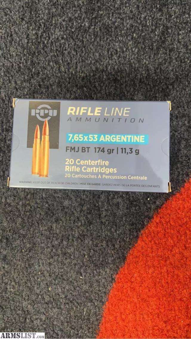 PPU 7.65X53MM ARGENTINE 174GR from Southern Variety Guns & Ammo Shooting Range near Biscoe, North Carolina, USA