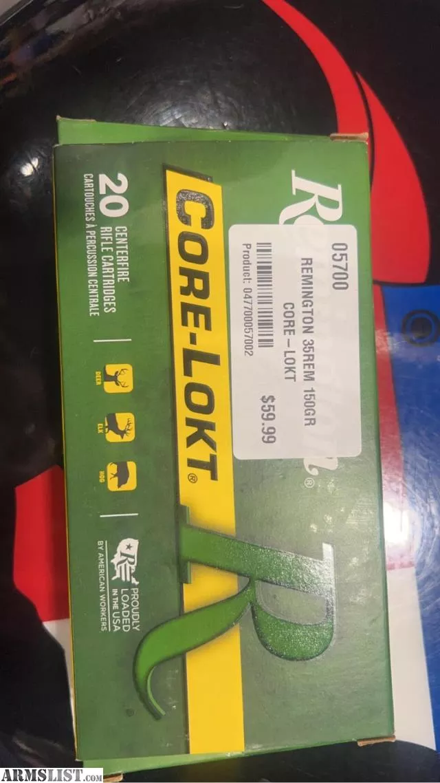 REMINGTON 35REM 150GR CORE-LOKT from Southern Variety Guns & Ammo Shooting Range near Biscoe, North Carolina, USA