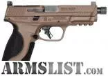 Smith & Wesson, M&P M2.0, Full Size, 9mm, 4.63" Black Threaded Barrel, Flat Dark Earth Optic Cut/Serrated Steel Slide, Flat Dark Earth Aluminum Frame w/Picatinny Rail, Black Polymer Grip, 17 Rounds from MICHIANA FIREARMS near PLYMOUTH, Indiana, USA