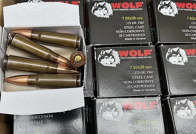 WOLF PREFORMANCE 7.62x39mm 123gr FMJ MADE IN UKRAINE 500rd PACK