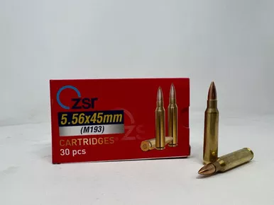 ZSR 5.56x45mm Ammunition ZSR556M193 M193 55 Grain Full Metal Jacket 1500 Rounds